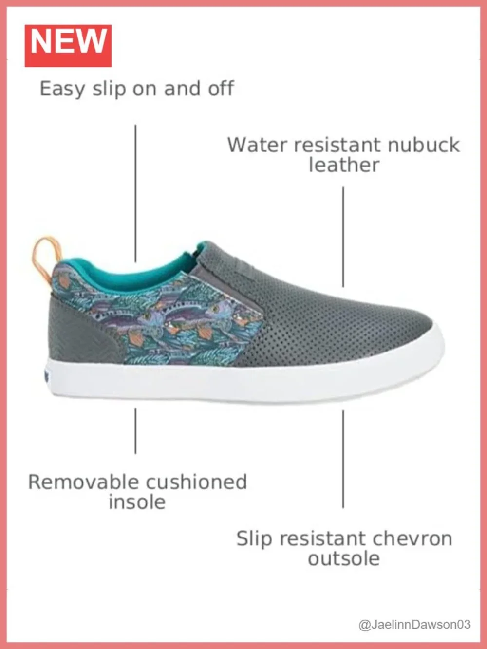 XTRATUF Women's Water Resistant Leather Slip-On Deck Shoe with Cushioned Insole